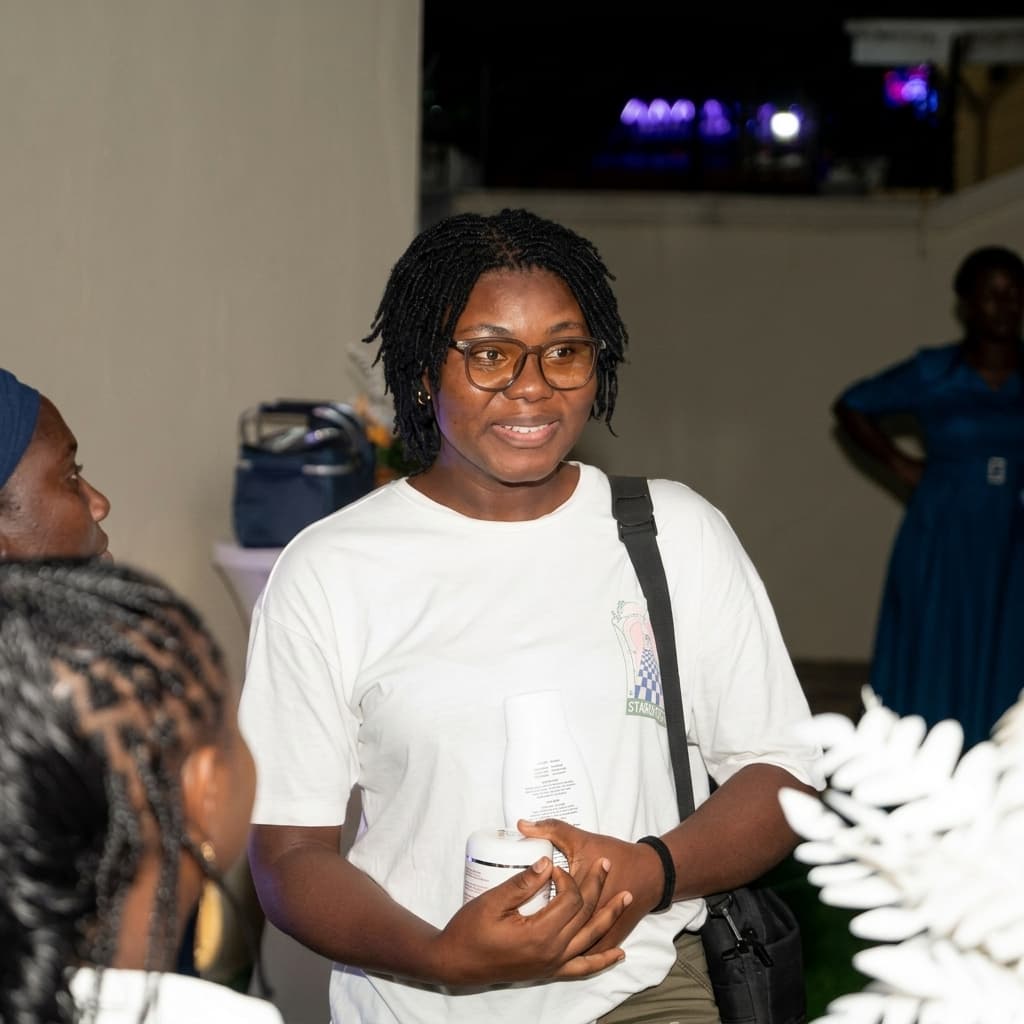 Lady Angel Network member speaking at a LAN event